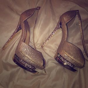 Gold heels